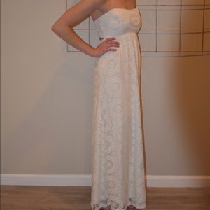 White maxi dress